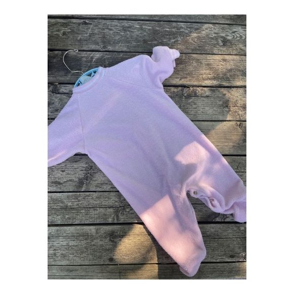 Vintage 80s Terry Cloth Footy Sleeper Teddy - Picture 4 of 9